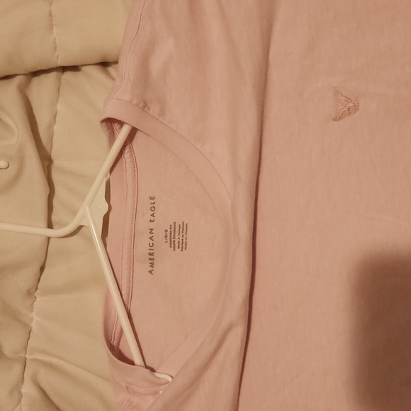 Large Pink American Eagle Mens T Shirt - Picture 2 of 4